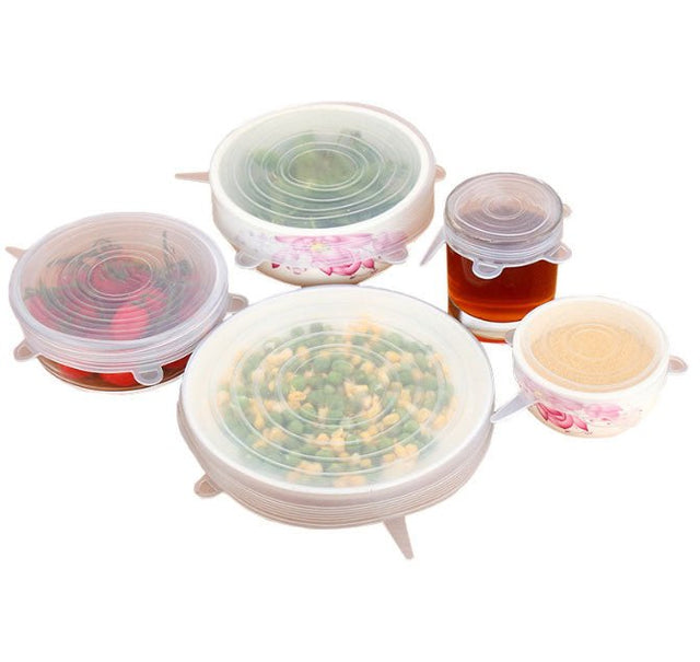 6 Pcs Vacuum Seal Food Cover Lids - Yorkn Inc✅