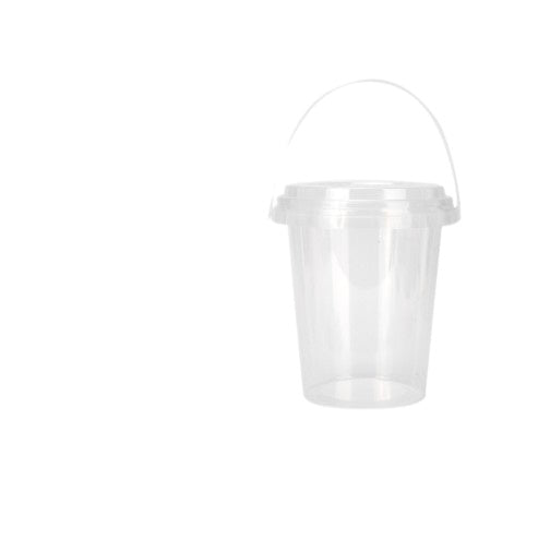 32oz Plastic Pail With Lids& Straws