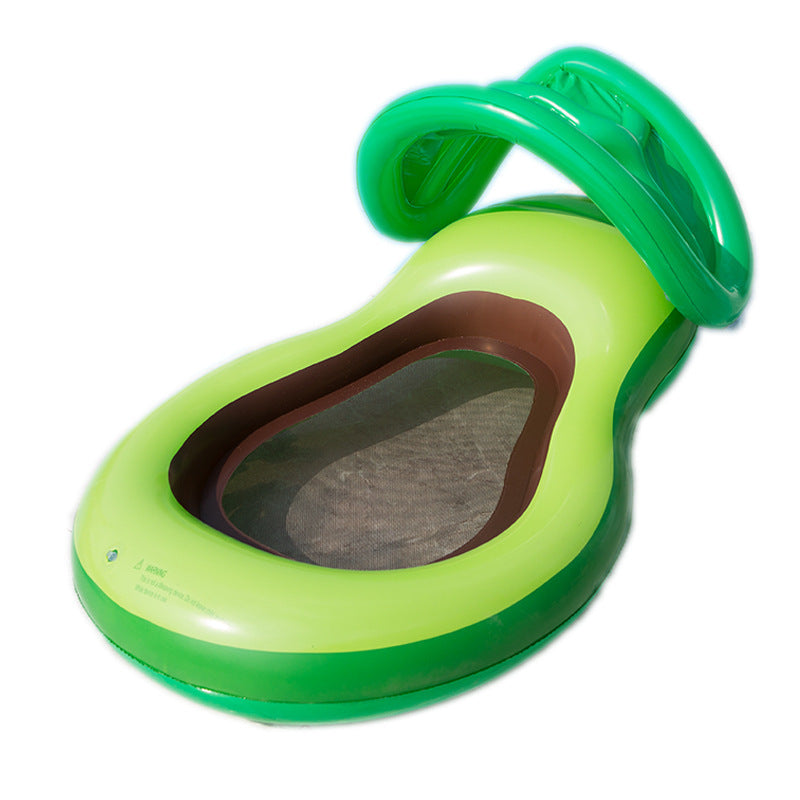 Remo flotante inflable con forma de aguacate 