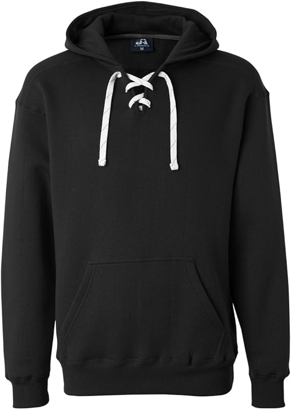 Hockey Hoodie Lace Up Sweatshirt