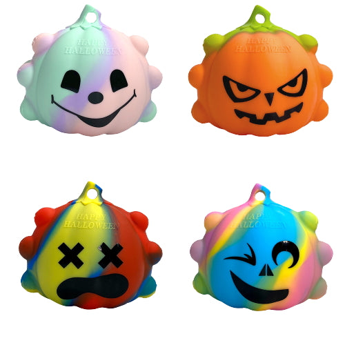 Pelota antiestrés con forma de calabaza de Halloween 
