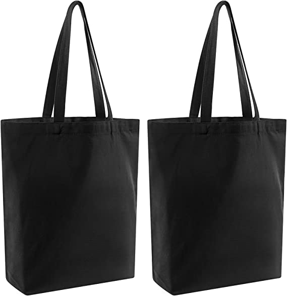 Black Cotton Non-woven Tote Bag