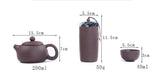 Juego de tazas de té concéntricas de viaje 
