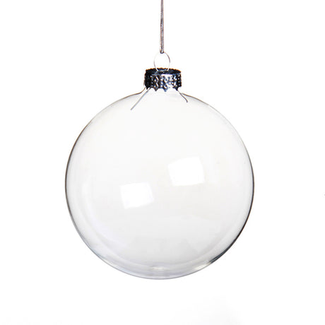 Clear Glass Bulb Ornament