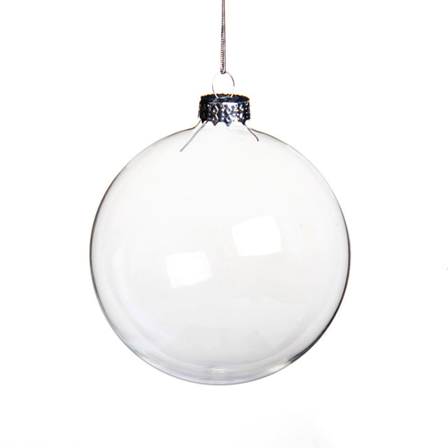 Clear Glass Bulb Ornament