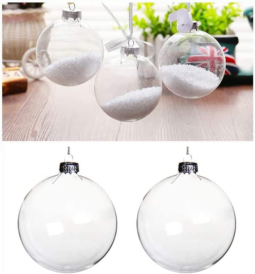 Clear Plastic Bulb Ornament