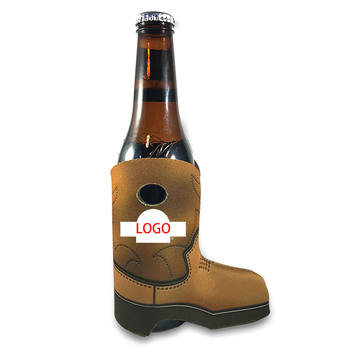 Cowboy Boot Shape Neoprene Bottle Cooler