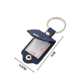 Pu Leather Photo Frame Keychain