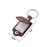 Pu Leather Photo Frame Keychain