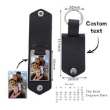 Pu Leather & Stainless Steel Keychain