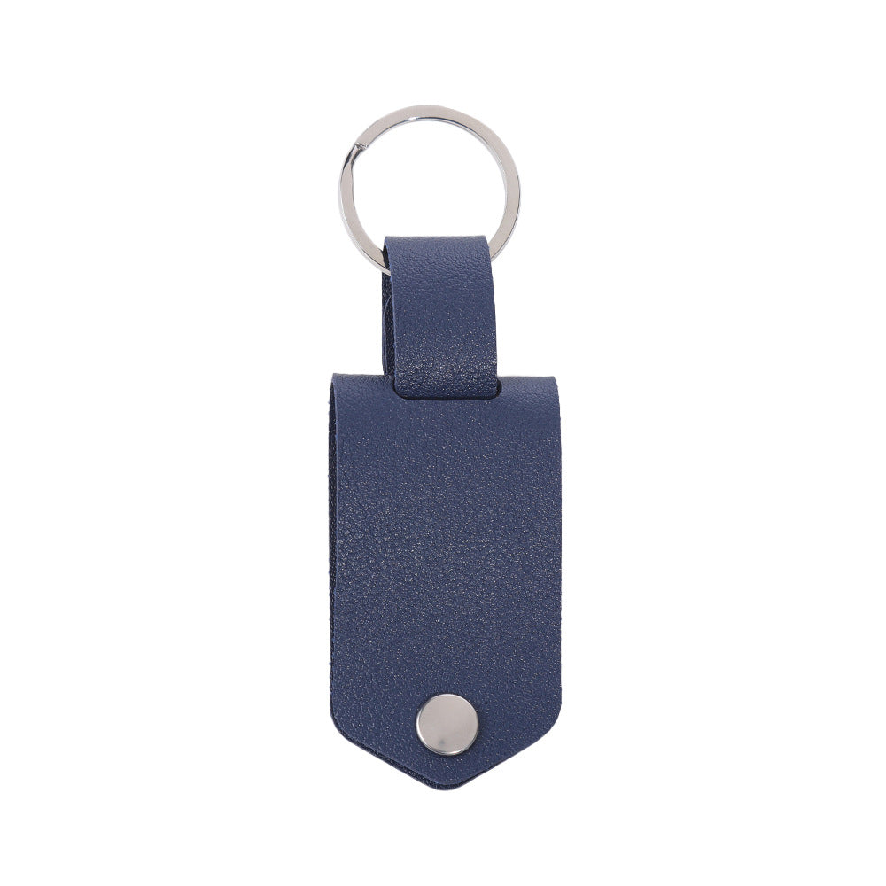Pu Leather & Stainless Steel Keychain