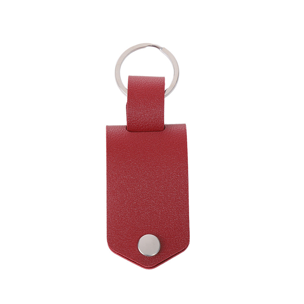 Pu Leather & Stainless Steel Keychain