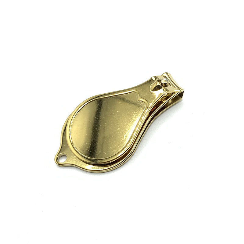 Stainless Steel Drop-shaped Nail Clipper With Built-in Beer Bottle Opener