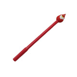 Bolígrafo neutro promocional con temática navideña 