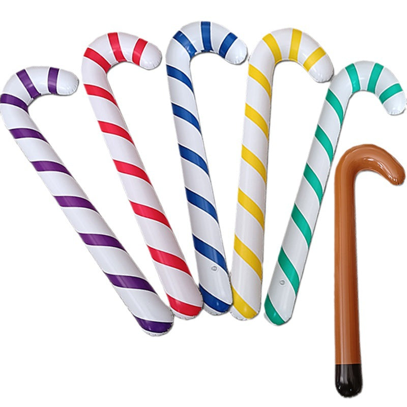 Bastón de caramelo inflable para Navidad 