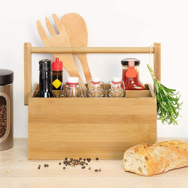 Boîte à condiments en bois - Par bateau 