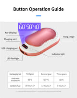 Calentador de manos con batería externa de 10000 mAh 