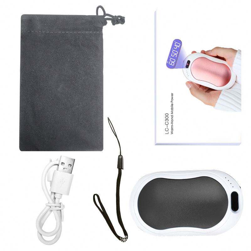 Calentador de manos con batería externa de 10000 mAh 