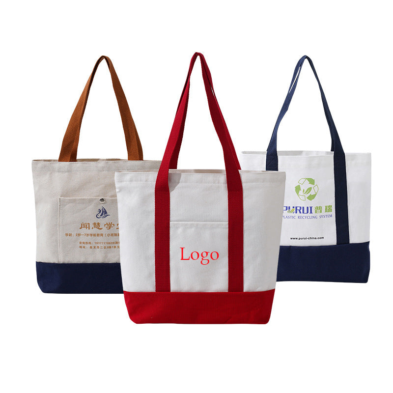 Sac fourre-tout en polycanevas avec logo personnalisé 