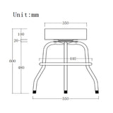 360-degree Swivel Musician Stool - By Boat