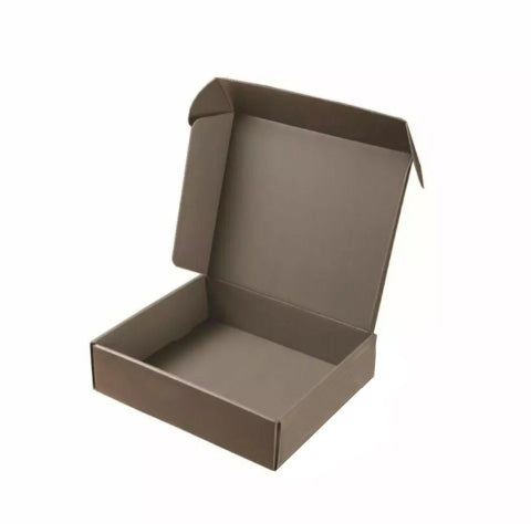 Boîte en papier gris personnalisée 