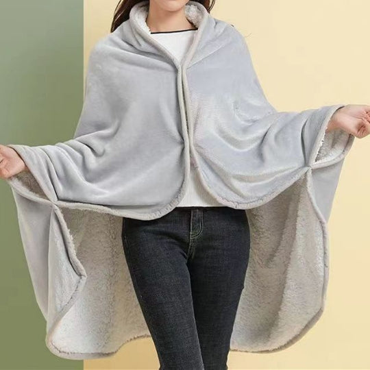 Couverture réversible en flanelle sherpa 