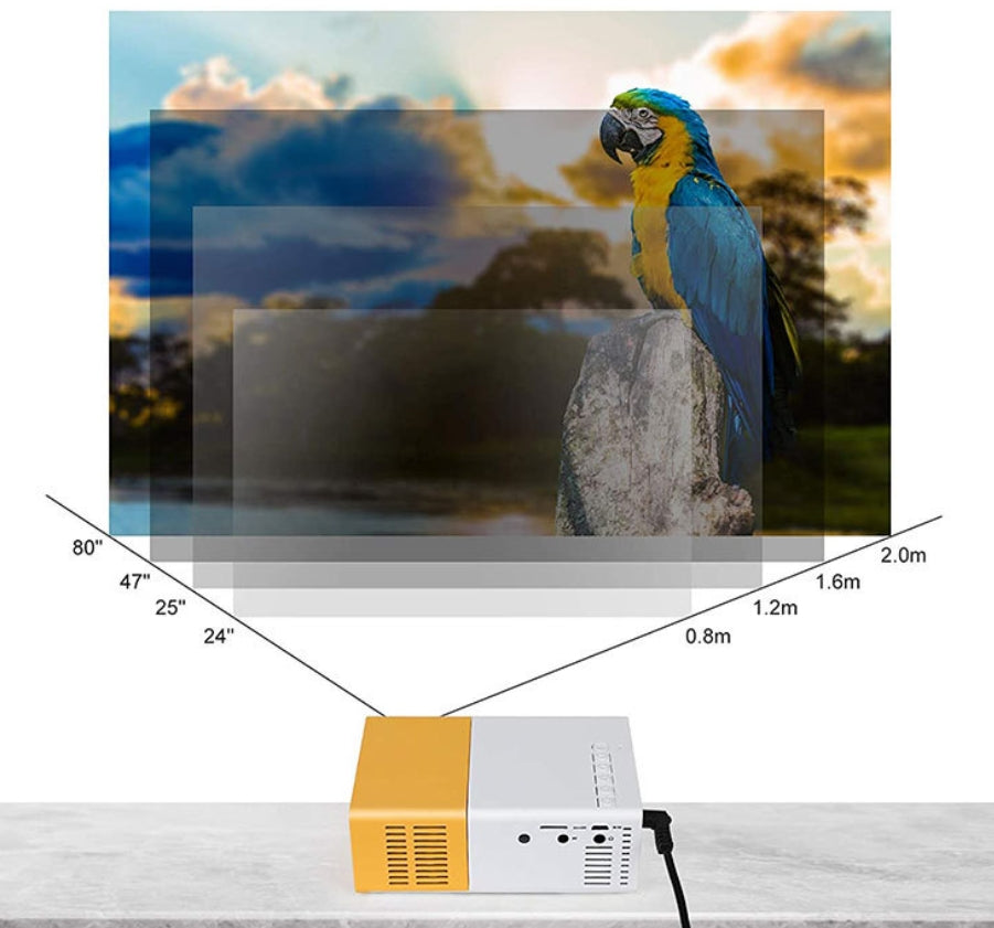 Mini projecteur filaire 