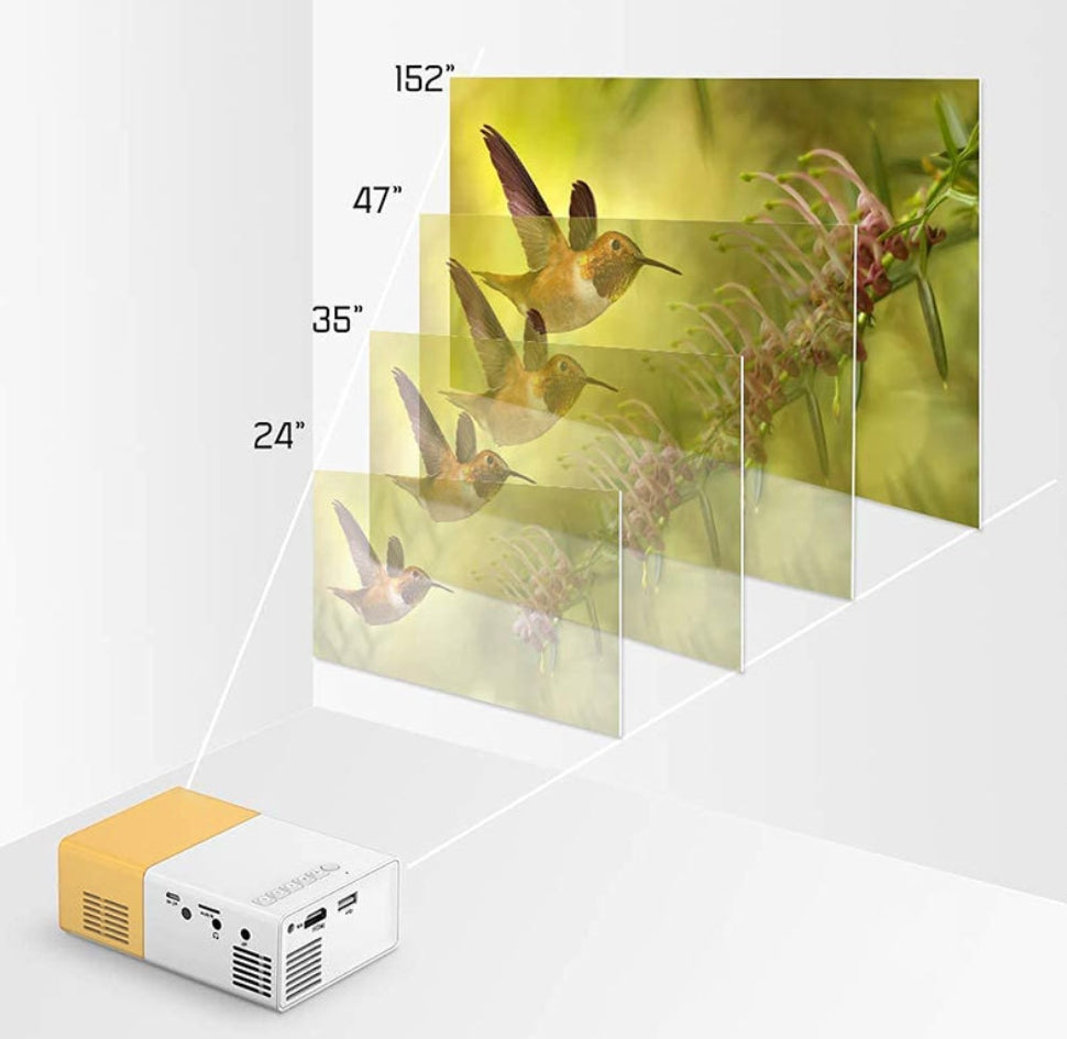 Mini projecteur filaire 