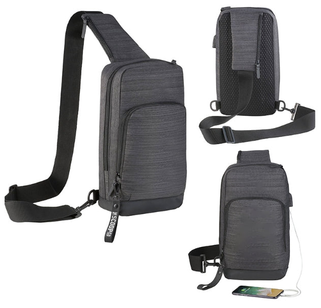 Bolso bandolera con puerto USB 