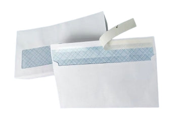 Enveloppes à fenêtre bleues 24 lb 