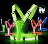 Chaleco reflectante LED para correr 