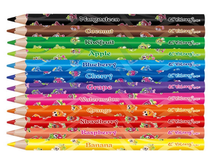12 crayons parfumés 