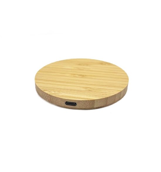 Chargeur de téléphone portable en bois massif 15 W 