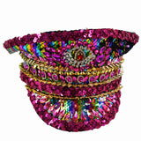 Chapeau de fête à paillettes et diamants d'eau 