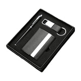 Estuche para tarjetas de presentación, llavero y bolígrafo 