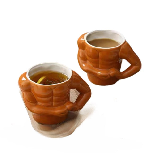 Tasse en céramique pour homme musclée de 350 ml 