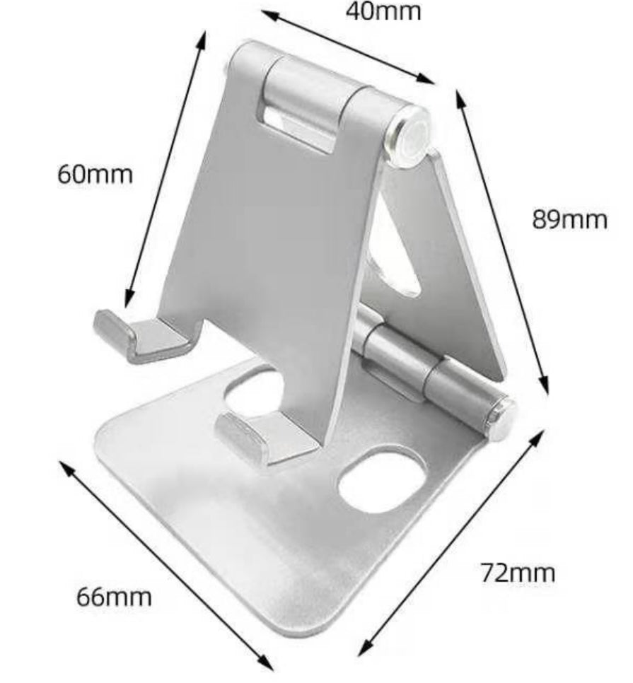 Support de téléphone perforé pliable en métal 