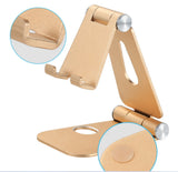 Support de téléphone perforé pliable en métal 