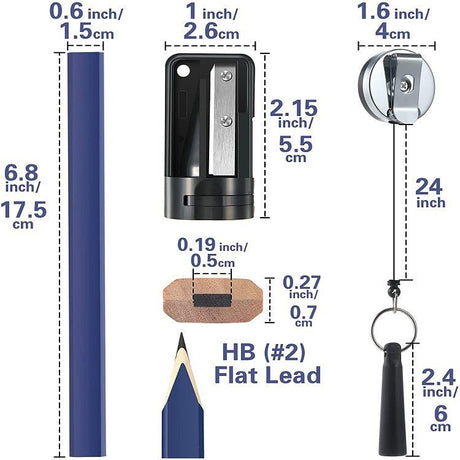 7 Inch Octagonal Pencil Set 14pcs - Yorkn Inc✅