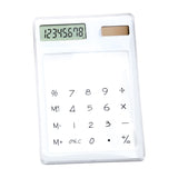 Mini calculatrice solaire transparente 