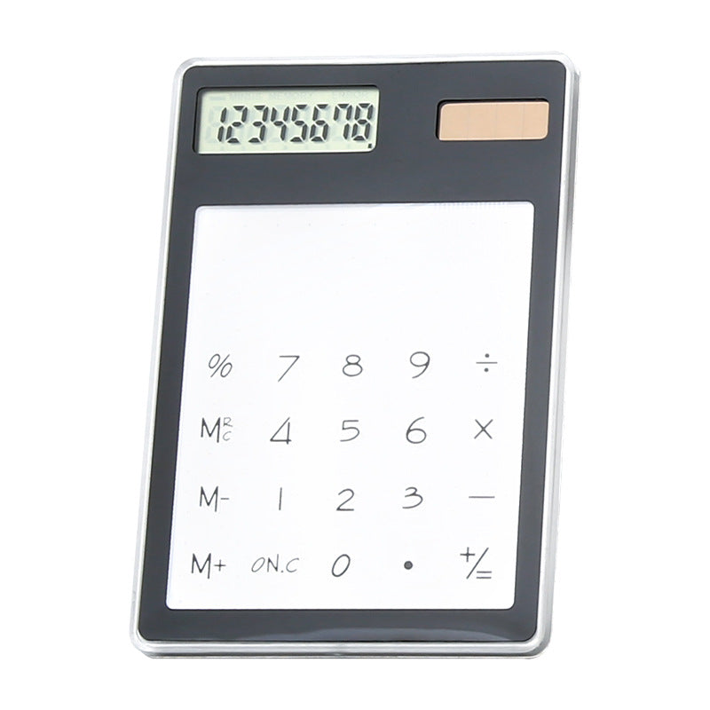 Mini calculatrice solaire transparente 
