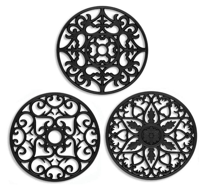Juego de salvamanteles de silicona antideslizantes 