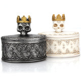 Joyero con forma de calavera 