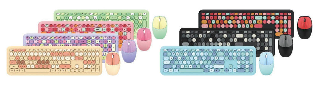 Kit de teclado de máquina de escribir redondo retro 