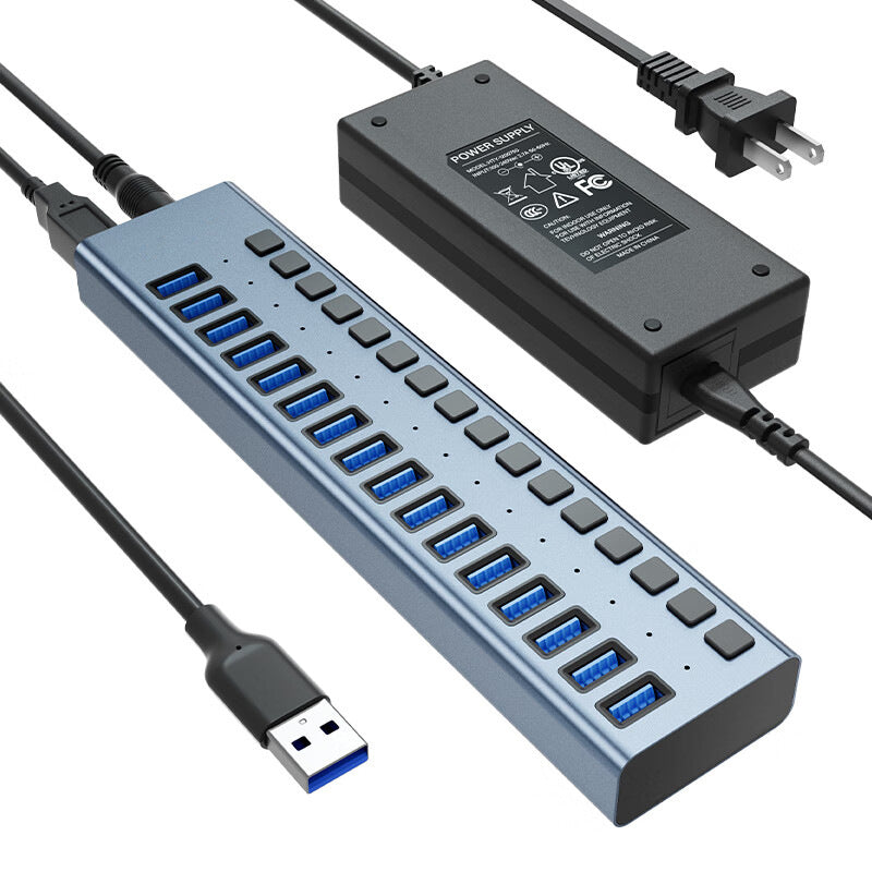 Port de données USB 3.0 à 16 ports 