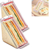 Contenedor para sándwiches en cuña para llevar 