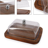 Beurrier en verre avec couvercle - Par bateau 