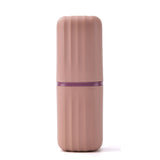 Juego de vasos portátiles para cepillos de dientes de viaje 