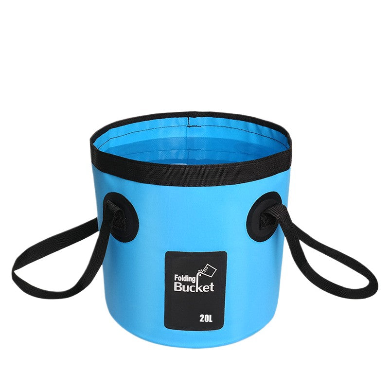 Seau de pêche pliable 