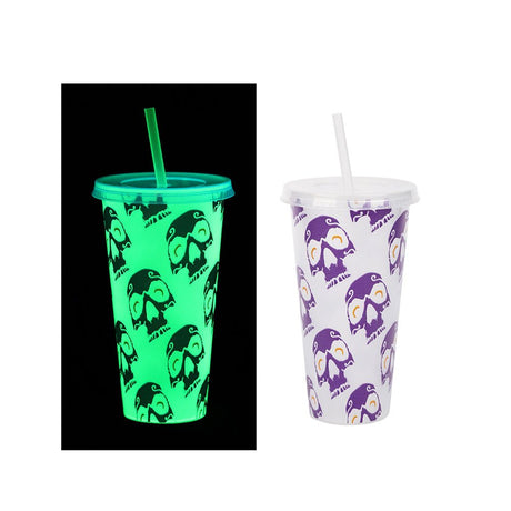 720ml Reusable Glow Cup With Straw - Yorkn Inc✅